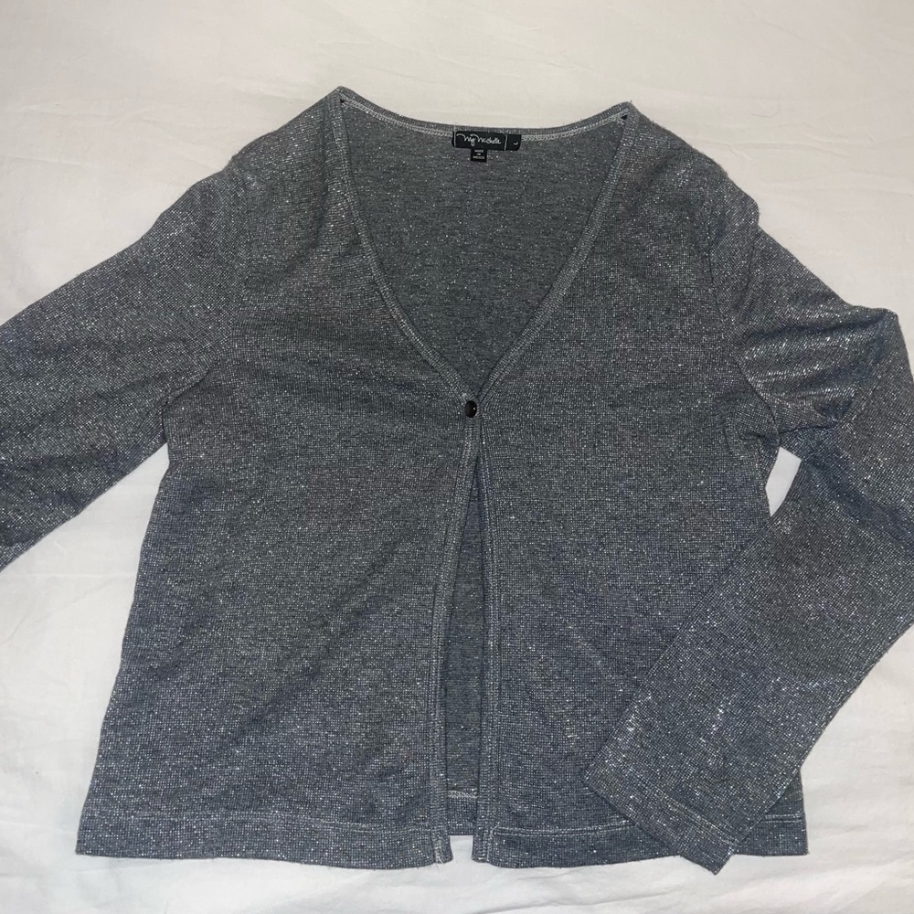 Vintage Grey with Silver Cardigan